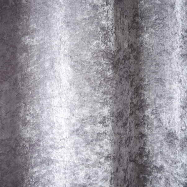 Crushed Velour Silver Eyelet Curtains 19 Crushed Velour Silver Eyelet Curtains - Image 17