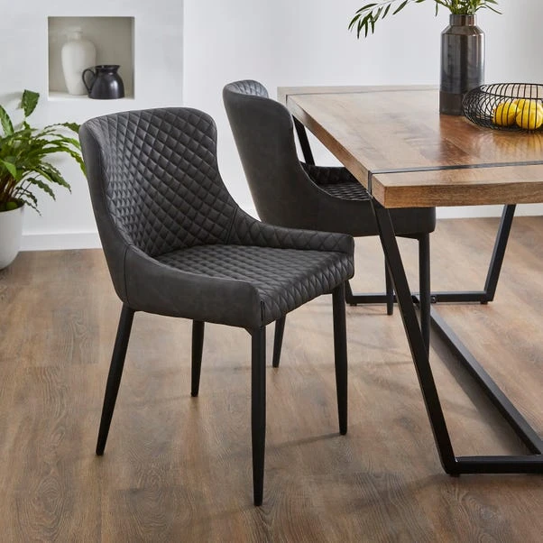 Set Of 2 Montreal Dining Chairs, Faux Leather 21 Set Of 2 Montreal Dining Chairs, Faux Leather - Image 19