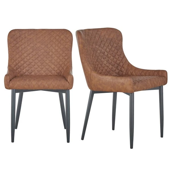 Set Of 2 Montreal Dining Chairs, Faux Leather 11 Set Of 2 Montreal Dining Chairs, Faux Leather - Image 9