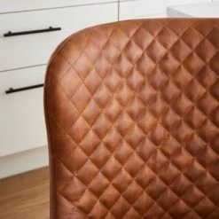 Montreal Counter Height Bar Stool, Faux Leather -Habitat Store 30685294 alt02