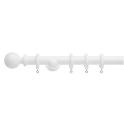 Ashton Fixed Wooden Curtain Pole With Rings -Habitat Store 30687672 alt01