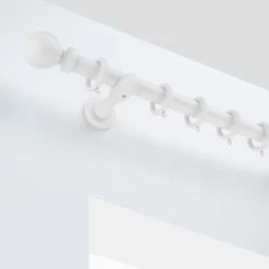 Ashton Fixed Wooden Curtain Pole With Rings -Habitat Store 30687673