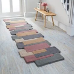 Abstract Collage Wool Runner -Habitat Store 30690295