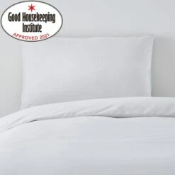 Non Iron Plain Dye White Box Pillowcase