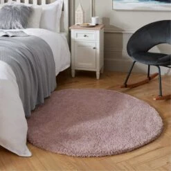 Cosy Soft Shaggy Circle Rug -Habitat Store 30705570