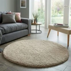 Cosy Soft Shaggy Circle Rug -Habitat Store 30705575