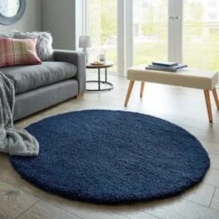 Cosy Soft Shaggy Circle Rug -Habitat Store 30705585
