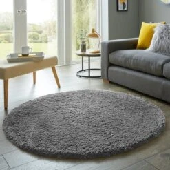 Cosy Soft Shaggy Circle Rug -Habitat Store 30705595