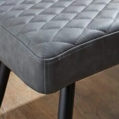 Montreal 2 Seater Dining Bench, Faux Leather, 135cm -Habitat Store 30711385 alt02