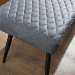 Montreal 2 Seater Dining Bench, Faux Leather, 135cm -Habitat Store 30711385 alt03