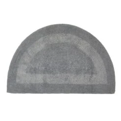 Super Soft Reversible Semi Circle Bath Mat -Habitat Store 30711441 alt01
