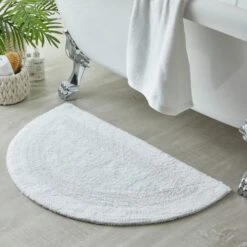 Super Soft Reversible Semi Circle Bath Mat -Habitat Store 30711443