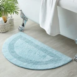 Super Soft Reversible Semi Circle Bath Mat -Habitat Store 30711444