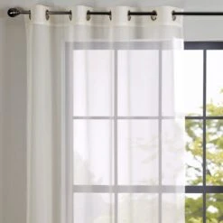 Sheer Elegance Eyelet Single Voile Panel -Habitat Store 30716593