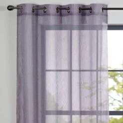 Crushed Eyelet Single Voile Panel -Habitat Store 30716603