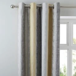 Sadie Stripe Eyelet Curtains -Habitat Store 30721450
