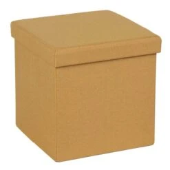 Faux Linen Cube Ottoman 35 Faux Linen Cube Ottoman -Habitat Store 30723922 alt04