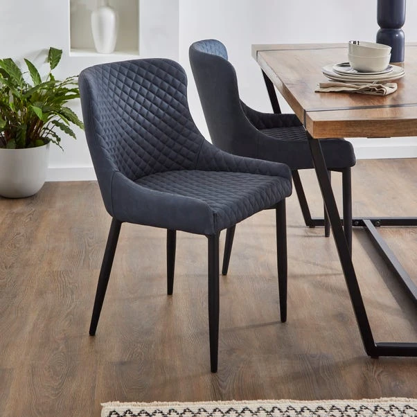 Set Of 2 Montreal Dining Chairs, Faux Leather 6 Set Of 2 Montreal Dining Chairs, Faux Leather - Image 4