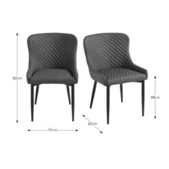 Set Of 2 Montreal Dining Chairs, Faux Leather 29 Set Of 2 Montreal Dining Chairs, Faux Leather -Habitat Store 30724474 alt09