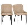 Set Of 2 Montreal Dining Chairs, Faux Leather -Habitat Store 30724476