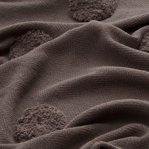 Grey Polka Tufted Throw 6 Grey Polka Tufted Throw - Image 4