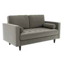 Zoe Velvet 2 Seater Sofa 39 Zoe Velvet 2 Seater Sofa -Habitat Store 30727366 alt02