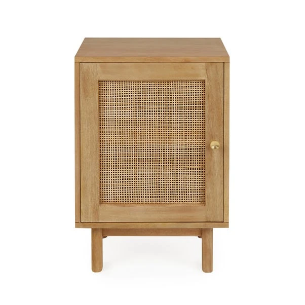 Indi 1 Door Bedside Table, Mango Wood 4 Indi 1 Door Bedside Table, Mango Wood - Image 2
