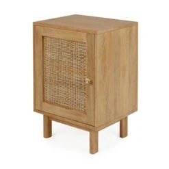 Indi 1 Door Bedside Table, Mango Wood 12 Indi 1 Door Bedside Table, Mango Wood -Habitat Store 30727644 alt02