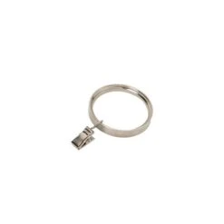 Luxe Curtain Rings With Clips Dia. 28mm -Habitat Store 30728961