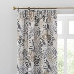 Leaf Jacquard Pencil Pleat Curtains -Habitat Store 30729261