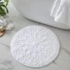 Mandalay White 100% Recycled Cotton Bath Mat -Habitat Store 30729432
