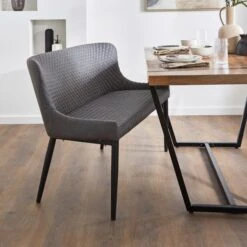 Montreal 2 Seater Dining Bench, Faux Leather, 133cm -Habitat Store 30730077 alt02