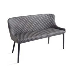 Montreal 2 Seater Dining Bench, Faux Leather, 133cm -Habitat Store 30730077 alt04