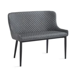 Montreal 2 Seater Dining Bench, Faux Leather, 99cm -Habitat Store 30730078 alt03