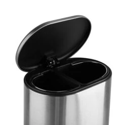 Chrome Recycling Bin 10 Chrome Recycling Bin -Habitat Store 30730707 alt03