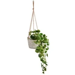 Artificial Trailing Plant In Hanging Geometric Plant Pot -Habitat Store 30732435 alt04