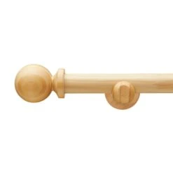 Enzo Fixed Wooden Curtain Pole With Rings -Habitat Store 30735617 alt01