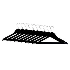 Pack Of 10 Wooden Hangers -Habitat Store 30735717 alt04