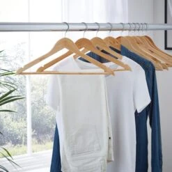 Pack Of 10 Wooden Hangers