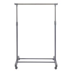 Silver Extendable Clothes Rail With Wheels -Habitat Store 30738076 alt02