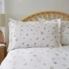 Pressed Floral White Oxford Pillowcase -Habitat Store 30747985