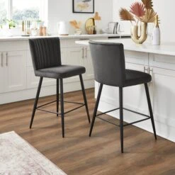 Taylor Counter Height Stool, Velvet -Habitat Store 30748320 alt01