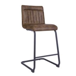 Felix Counter Height Cantilever Bar Stool, Faux Leather -Habitat Store 30748431 alt02