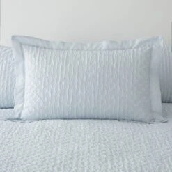 Edison Textured Pale Blue Oxford Pillowcase