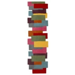 Abstract Collage Wool Runner -Habitat Store 30751345