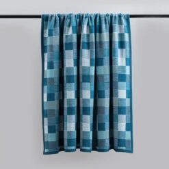 Super Soft Mini Squares Orange Throw -Habitat Store 30753838 alt01