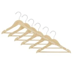 Pack Of 6 Kids Wooden Hangers -Habitat Store 30754084 alt02