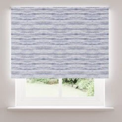 Whitmore Blue Stripe Blackout Roller Blind -Habitat Store 30754464 alt03