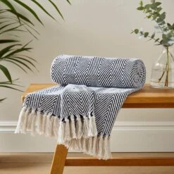 Jenson Herringbone Throw 200cm X 200cm 26 Jenson Herringbone Throw 200cm X 200cm -Habitat Store 30754706