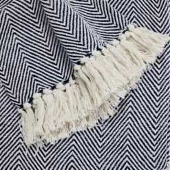 Jenson Herringbone Throw 200cm X 200cm 27 Jenson Herringbone Throw 200cm X 200cm -Habitat Store 30754706 alt01